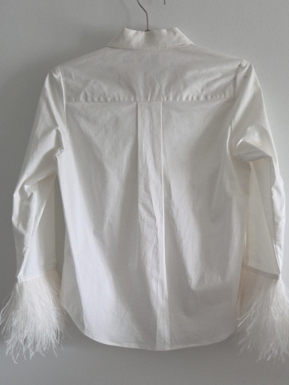 Kate Spade feather cuff cotton poplin button down SZ 2 (Fits Ptp 18") - Picture 6 of 8